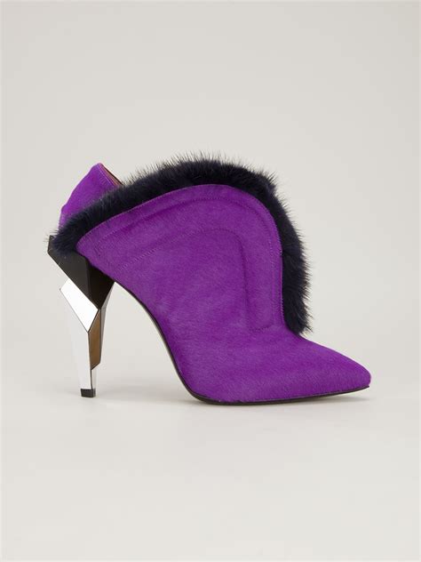 fendi purple shoes|Fendi boots for women.